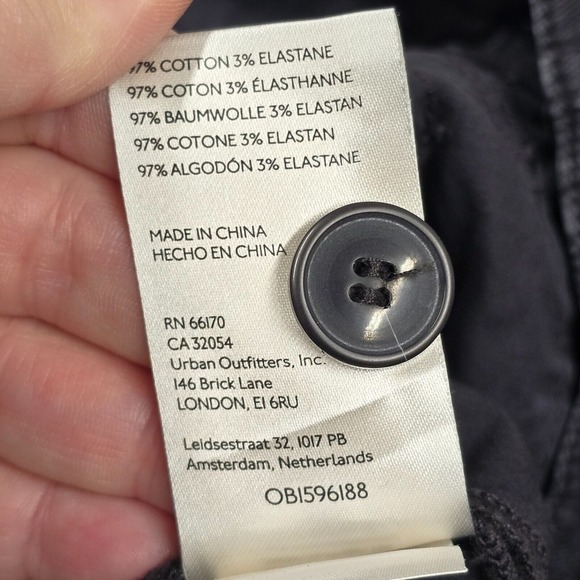 Maeve Pants Womens 26 Faded Black Flared Leg Midrise Twill - Picture 6 of 14